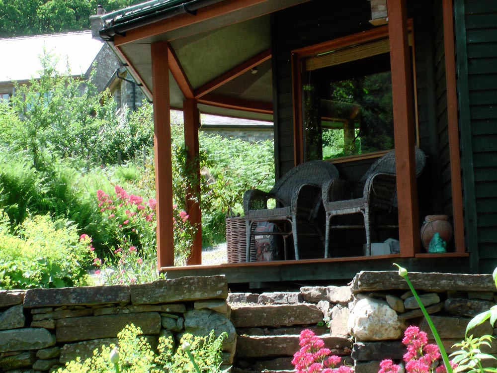 Cabin porch seating